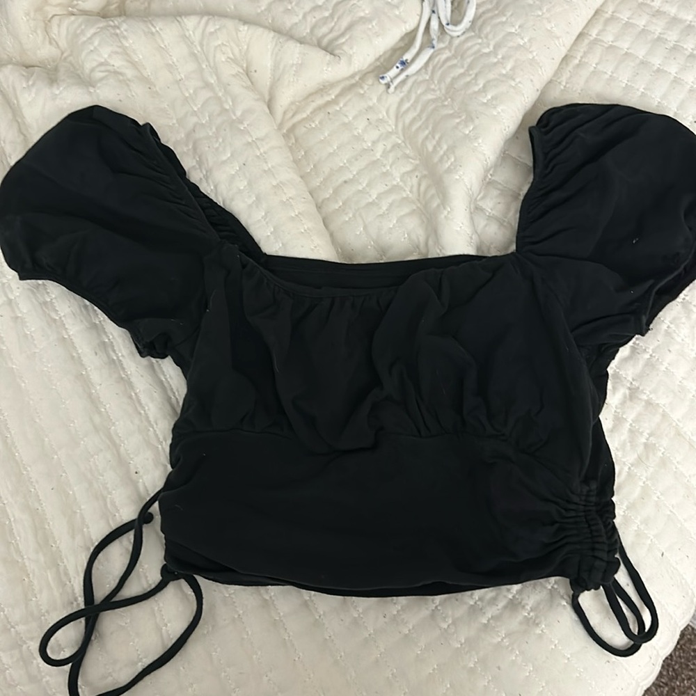 Hollister Black Crop Top